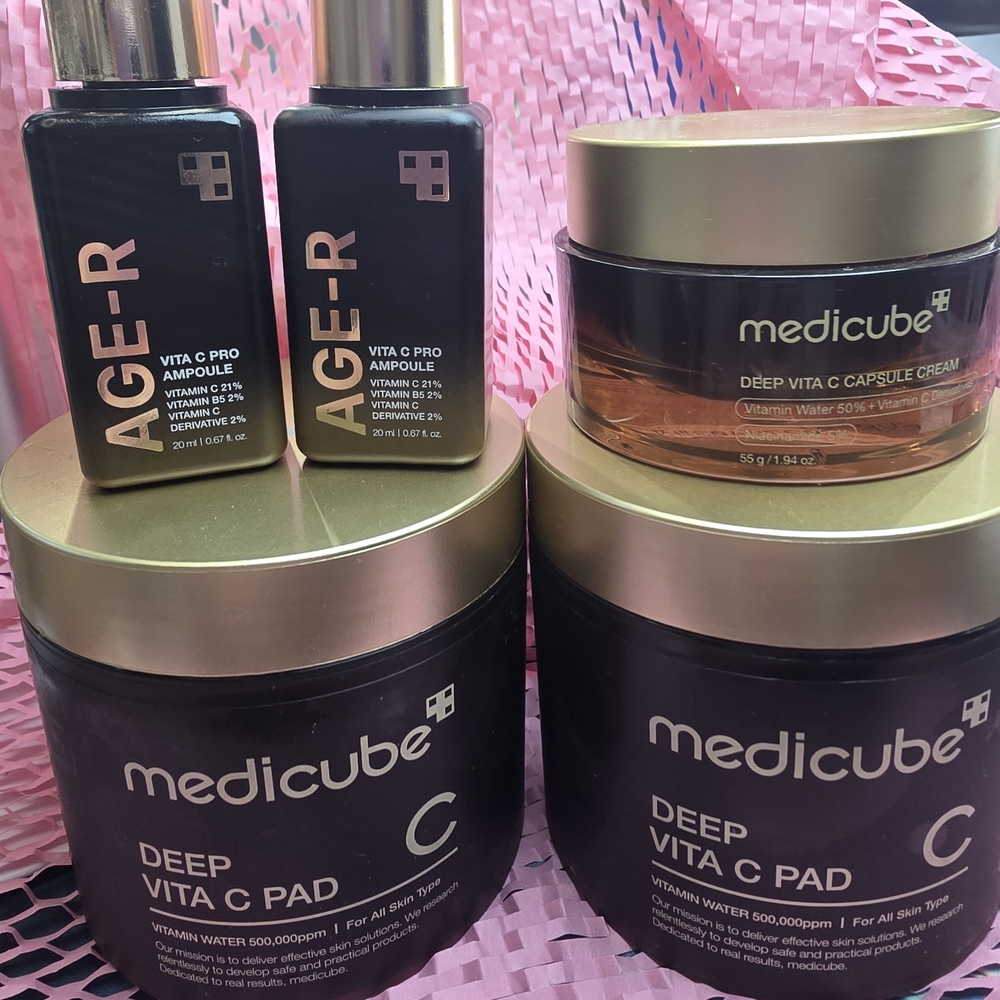 Medicube Deep Vita C Skincare Collection - Black and Gold